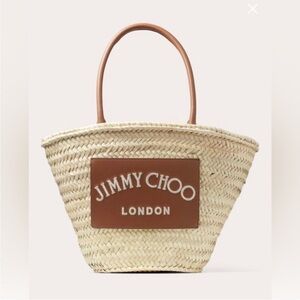 Jimmy Choo Beach Basket Tote Bag